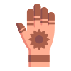 Henna Painted Hand icon