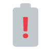 batería de advertencia icon