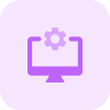 Desktop computer operating system setting and maintenance icon