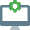 Desktop computer operating system setting and maintenance icon