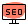 Seo enhancement of web content on computer icon