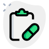 Report and chart notes from the drug list and allergies icon
