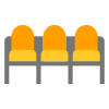 Row of seats icon