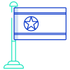 Korea-North Flag icon