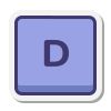клавиша d icon