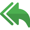 Reply all arrows icon