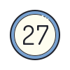 27 cercles icon