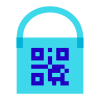 Secchio di vernice con QR icon