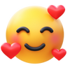 ハートのある笑顔のアイコン icon