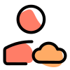 Cloud Computing user profile for job website icon