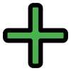 Emergency cross symbol for healthcare and safety icon