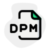 DPM files are audio plug-in, for Pro Tools audio production software icon