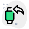 Reply to text message on smartwatch with an arrow icon