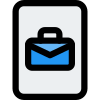 Business file with a briefcase as cover photo icon