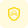 Vehicle protected by insurance policy isolated on a white background icon