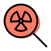 Search file and on nuclear energy plant icon