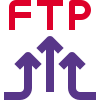 FTP application for data uploading from multiple sources icon