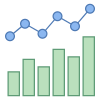 Комбинированный график icon