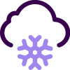 Cloud Snowflake icon