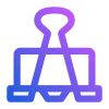 external-Binder-Clip-back-to-school-jumpicon-(line-gradient)-jumpicon-line-gradient-ayub-irawan icon