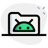 Folders in Android operating system the bot Logotype icon