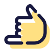 Hand links icon