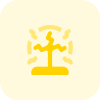 Electromagnetic waves experiment science chapter in higher education icon