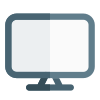 Desktop monitor with full high definition resolution icon