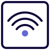 Wifi Signal for railway station and public use icon