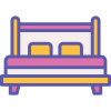 double bed icon