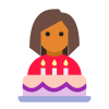 Birthday Girl With Cake Skin Type 4 icon