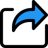 Web メール ブラウザーでの外部共有および転送アクションの基本的な充填済みタル リヴィボ icon