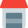 Storage room department isolated on a white background icon