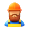 Worker Beard icon