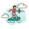 wake-board icon
