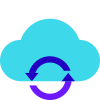 Sincronizzazione cloud icon