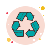 Signo de reciclaje icon