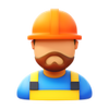 Worker Beard icon