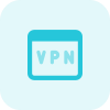 Virtual private network for secure web browsing experience icon