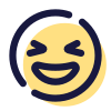 grinsendes-schielendes-Gesicht-Symbol icon