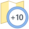 タイムゾーン +10 icon