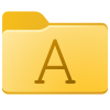 字体文件夹 icon