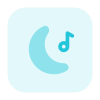 Sleep music with a white noise for mood relaxation icon