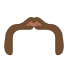 Moustache en fer à cheval icon