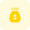 Money bag dollar collection deposite value currency icon