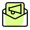 Annoucment or ads on junk mail list icon