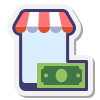 Crédito de tienda móvil icon