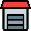 Storage room department isolated on a white background icon