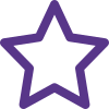 Five-pointed star rating for performance on online entertainment platform icon