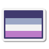 bandeira assexuada icon
